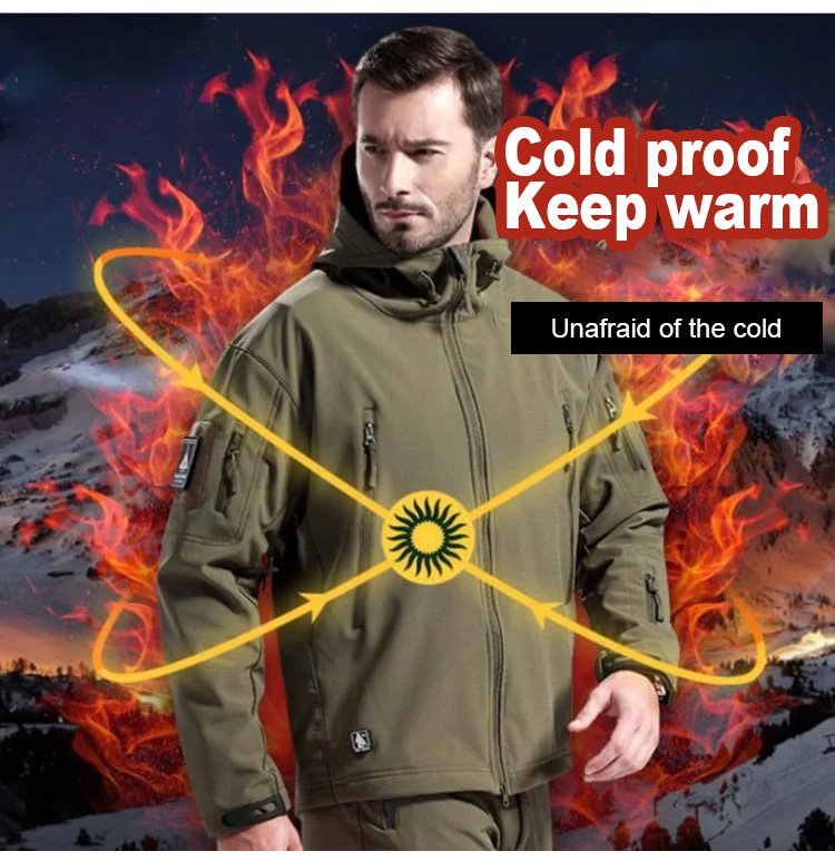 Men's Waterproof Lightweight Softshell Waterproof Outer Jacket