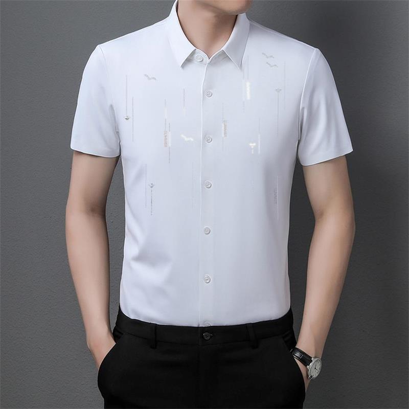 2025 Summer Anti-wrinkle Ice Silk Shirt