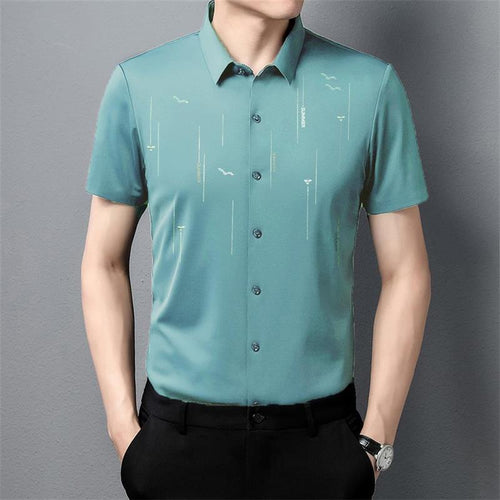 2025 Summer Anti-wrinkle Ice Silk Shirt