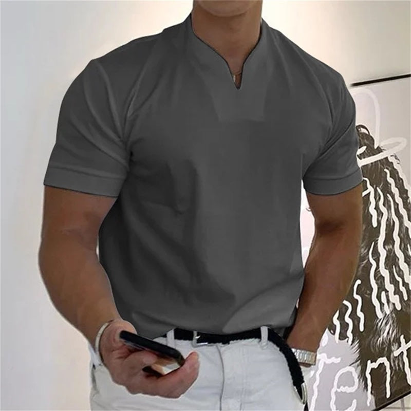 🌈2025 Men Gentlemans Business Short Sleeve Fitness T-shirt✨Buy 2 free shipping & Get 10% Off extra Auto🌸