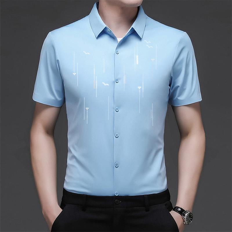 2025 Summer Anti-wrinkle Ice Silk Shirt
