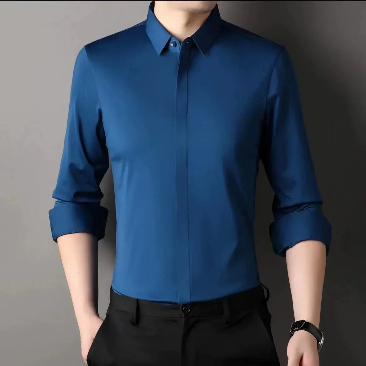🔥2026 HOT SALE🔥Men's Wrinkle-Free Button-Down Shirt