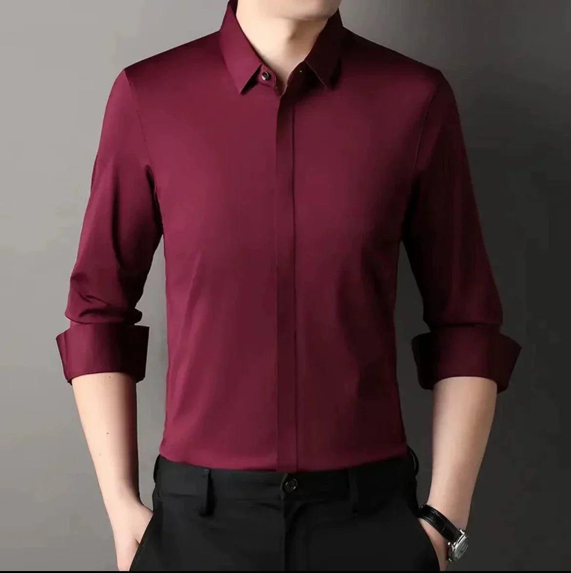 🔥2026 HOT SALE🔥Men's Wrinkle-Free Button-Down Shirt