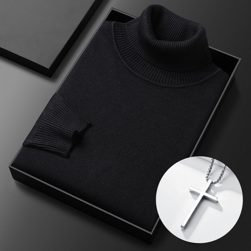 🔥HOT SALE-50% OFF ✨Men's Solid Color Premium Turtleneck Sweater