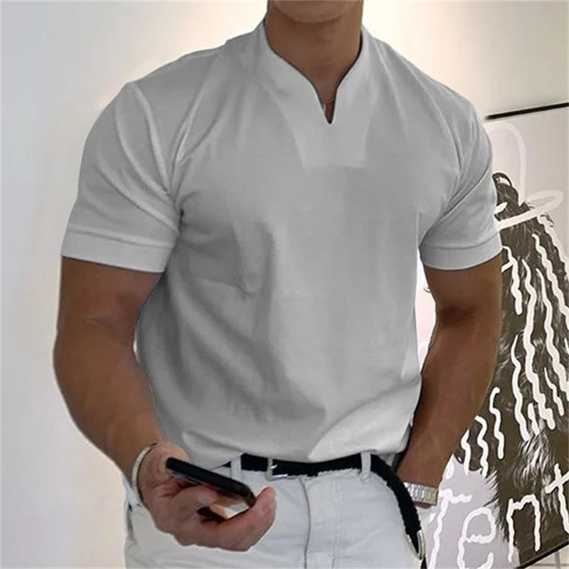 🌈2025 Men Gentlemans Business Short Sleeve Fitness T-shirt✨Buy 2 free shipping & Get 10% Off extra Auto🌸