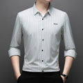 💥👔Men's Classic Wrinkle-Free Striped Shirt