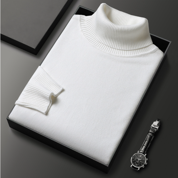 🔥Luxury Cashmere Sweater for Men | Ultra-Soft Merino Wool, Modern Fit for Business & Casual Wear👔🎯