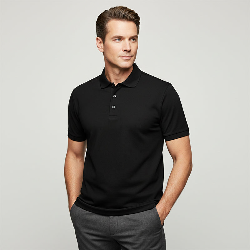 📢📢BIG SALE !!⏰50 % OFF !!Men's Quick-Dry Short-Sleeve Lapel T-Shirt