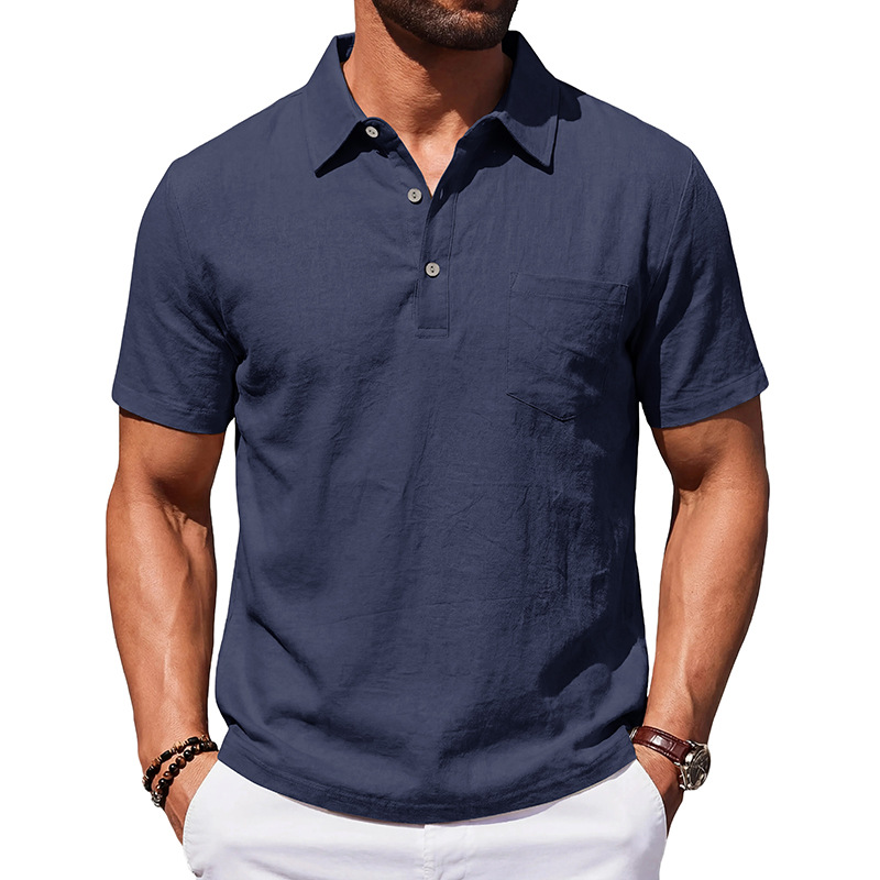 👔 LIMITED-TIME 50% OFF! 🌿 Men's Cotton Linen Short Sleeve Shirt – Breathable, Relaxed Fit, Classic Collar 🍃