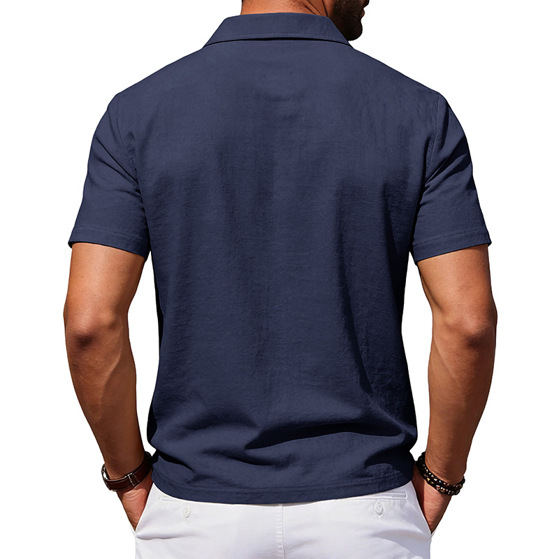 👔 LIMITED-TIME 50% OFF! 🌿 Men's Cotton Linen Short Sleeve Shirt – Breathable, Relaxed Fit, Classic Collar 🍃