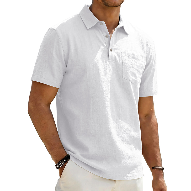 👔 LIMITED-TIME 50% OFF! 🌿 Men's Cotton Linen Short Sleeve Shirt – Breathable, Relaxed Fit, Classic Collar 🍃