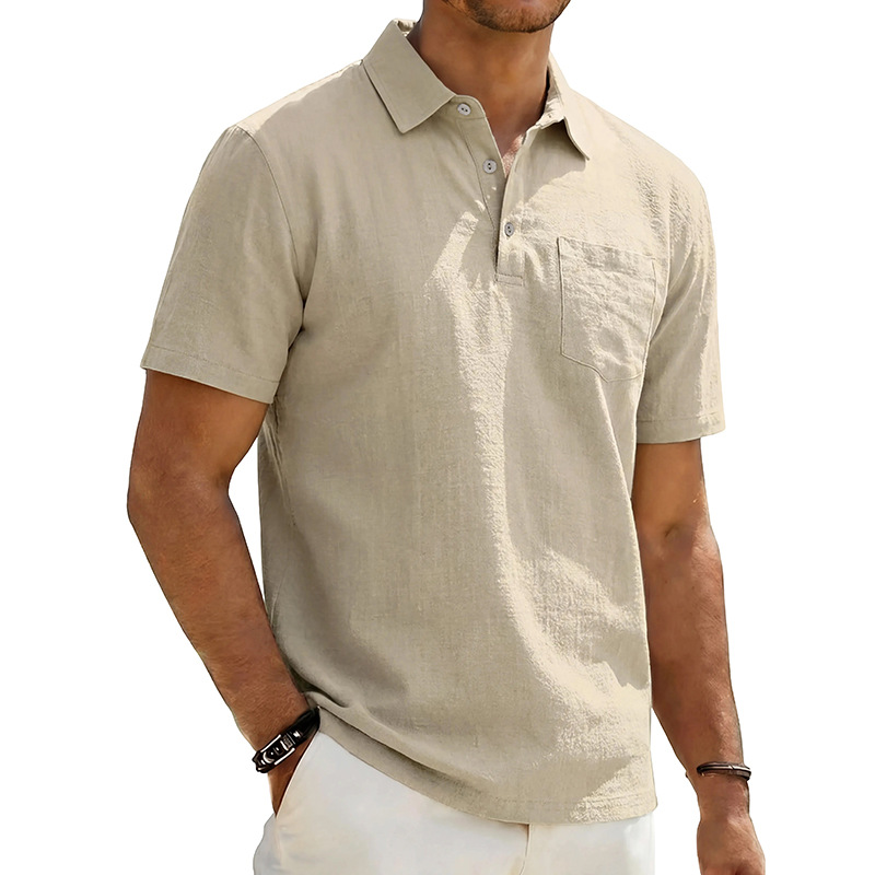 👔 LIMITED-TIME 50% OFF! 🌿 Men's Cotton Linen Short Sleeve Shirt – Breathable, Relaxed Fit, Classic Collar 🍃