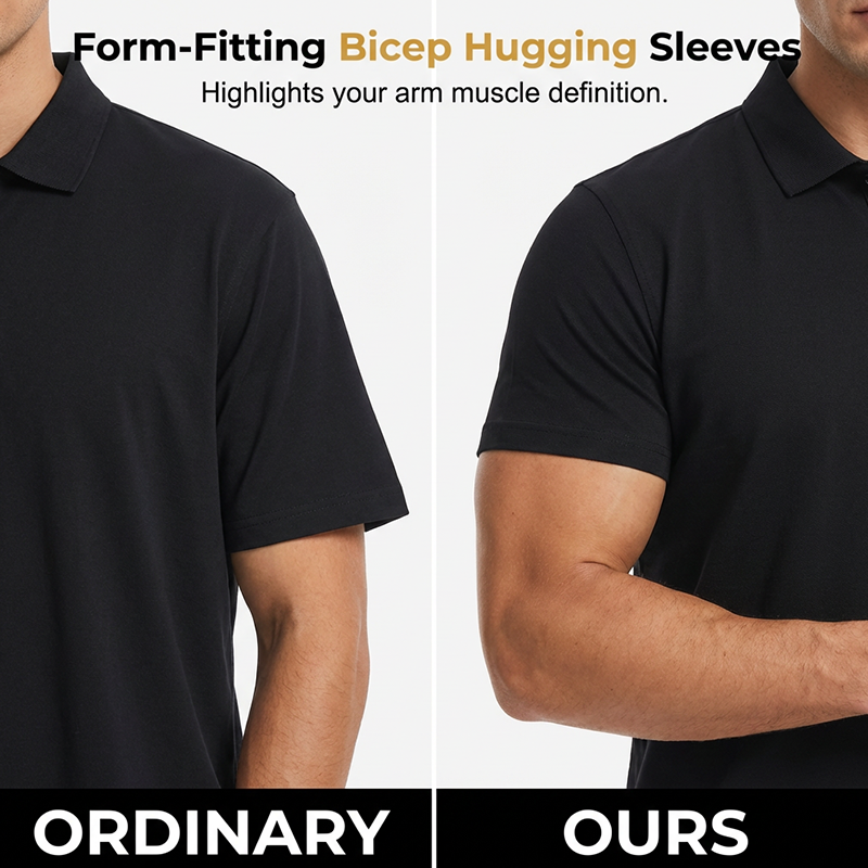 Men’s Cooling Solid Color Business Casual Short-Sleeve Shirt