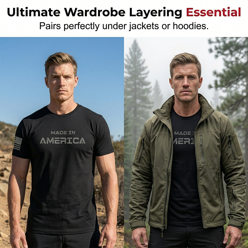 ⏰ 50% OFF Limited 🔥👕 Men's Athletic Fit Crew Neck Tee