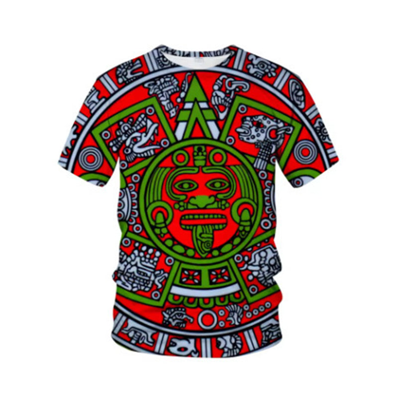 Vintage Tribal Art Short Sleeve Tee for Men