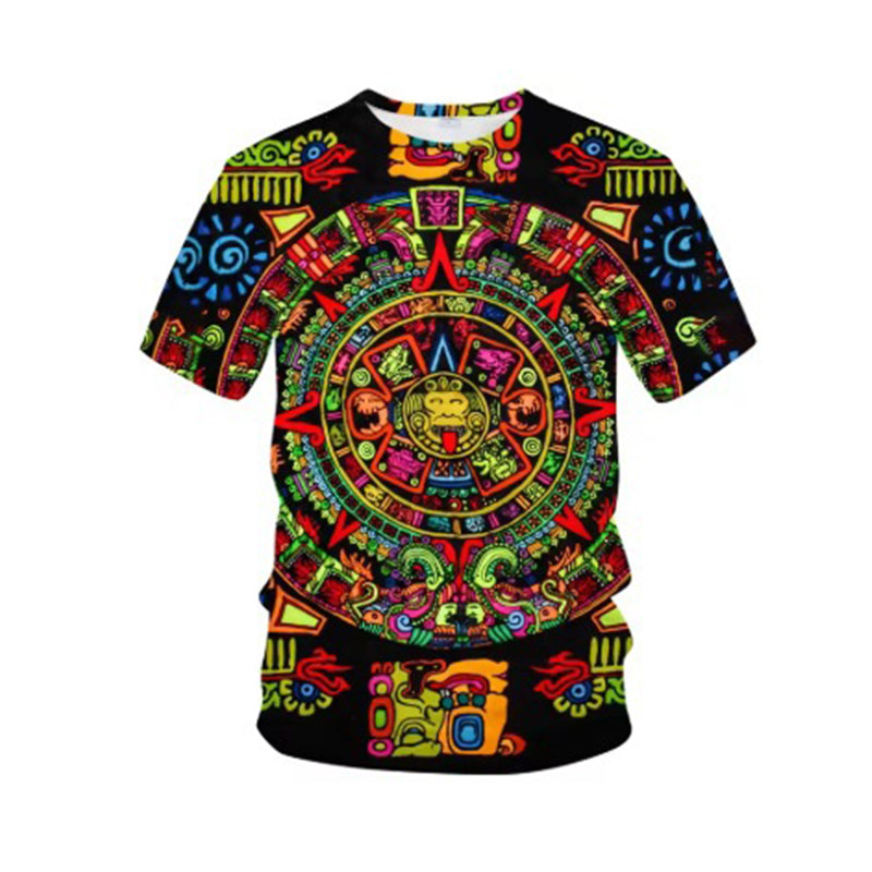 Vintage Tribal Art Short Sleeve Tee for Men