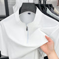 Men's Quick-Dry Half-Zip Athletic T-Shirt