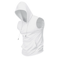 Men's Sleeveless Workout Hoodie with Pocket