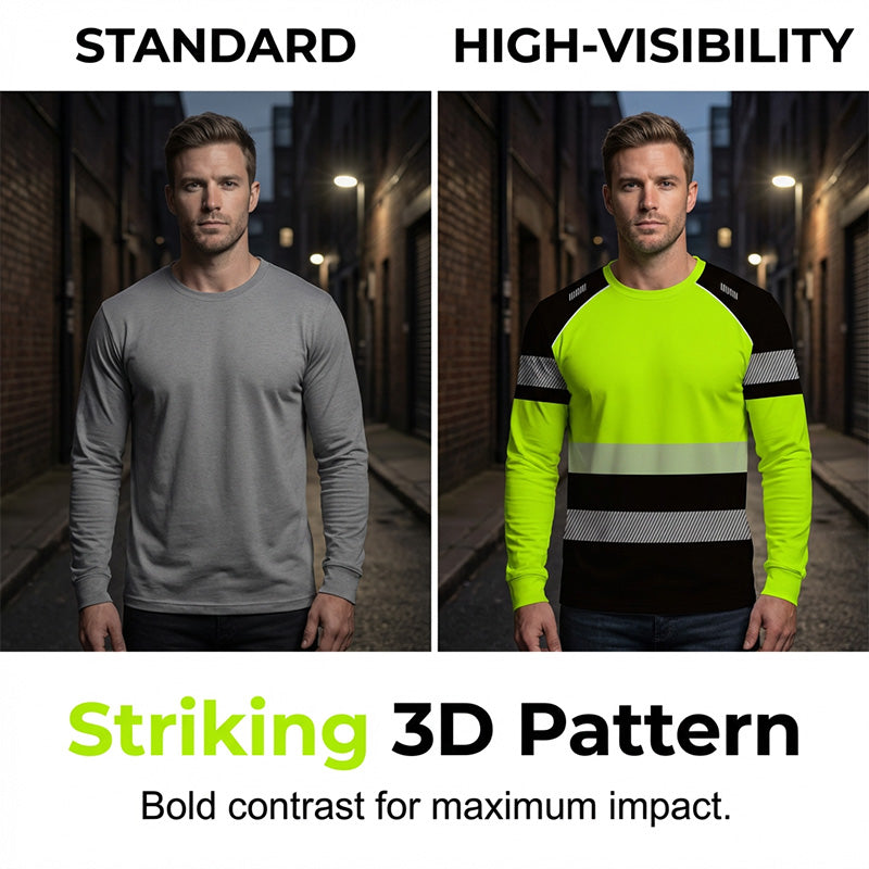 ✨ Men’s 3D Printed Active Shirt – High-Visibility, Breathable, Athletic Fit 🏃‍♂️