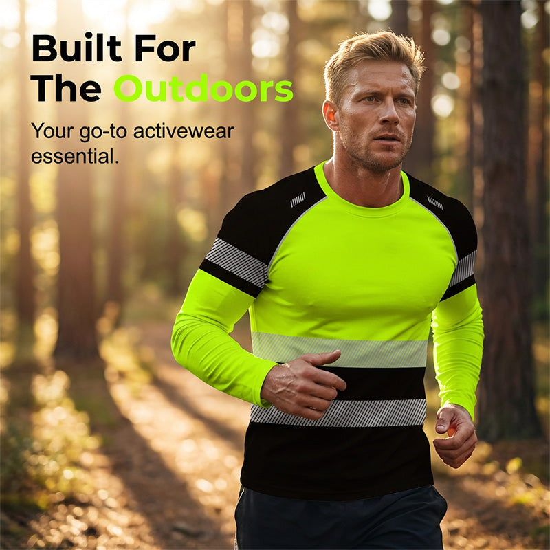 ✨ Men’s 3D Printed Active Shirt – High-Visibility, Breathable, Athletic Fit 🏃‍♂️