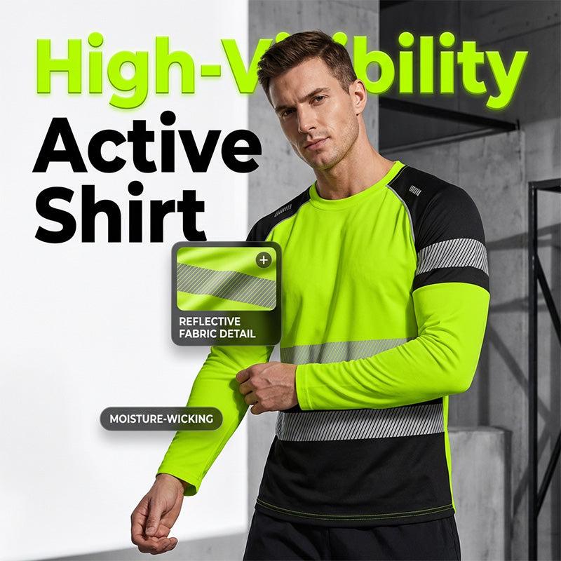 ✨ Men’s 3D Printed Active Shirt – High-Visibility, Breathable, Athletic Fit 🏃‍♂️