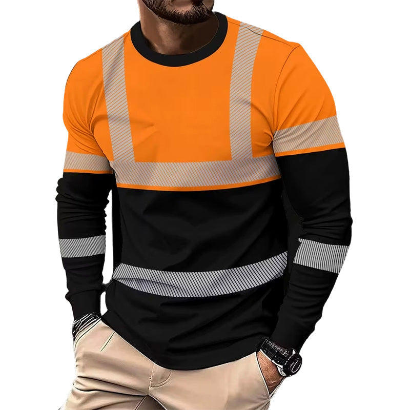 ✨ Men’s 3D Printed Active Shirt – High-Visibility, Breathable, Athletic Fit 🏃‍♂️