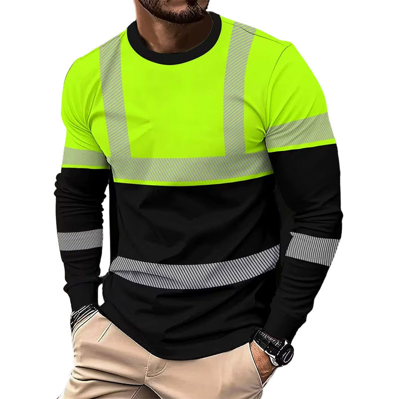 ✨ Men’s 3D Printed Active Shirt – High-Visibility, Breathable, Athletic Fit 🏃‍♂️