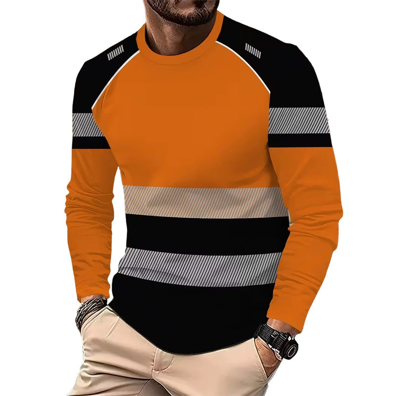 ✨ Men’s 3D Printed Active Shirt – High-Visibility, Breathable, Athletic Fit 🏃‍♂️