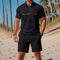 👕 2-teiliges Polo-Shirt & Shorts-Set für Herren – atmungsaktiv, bequem, vielseitig – perfekt für Sport, Alltag & entspannte Stunden unterwegs ☀️